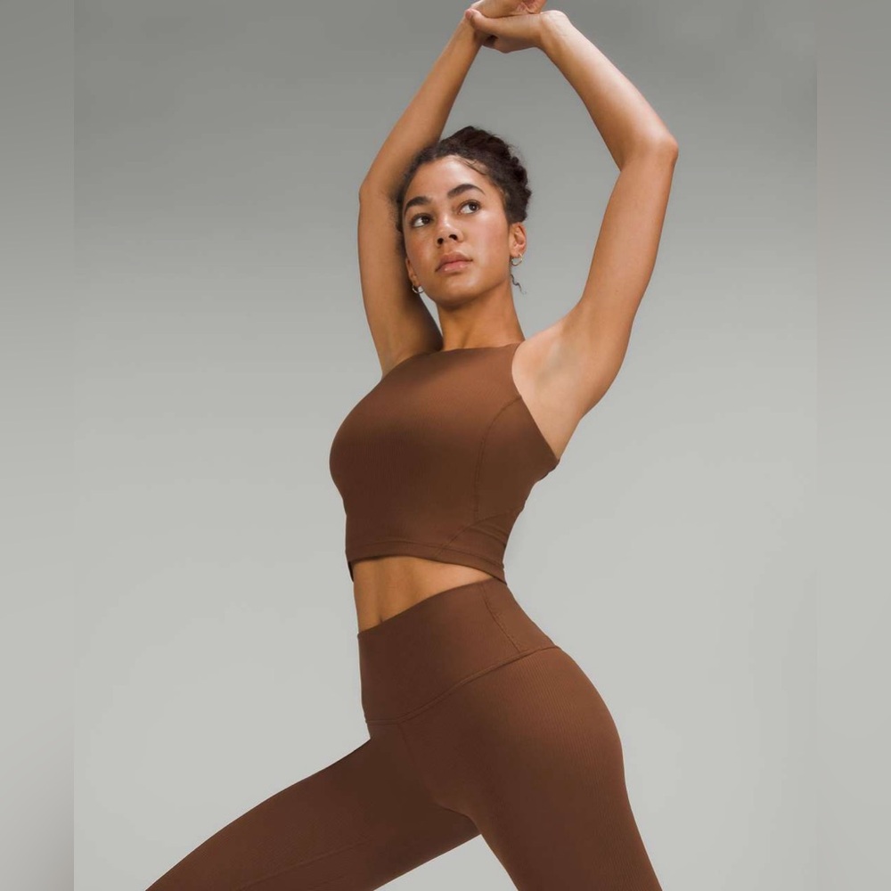 Lululemon Align Ribbed High-Neck Tank Top
Roasted Brown light brown